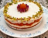 A picture of step 5 of Boondi Ladoo Cheesecake.