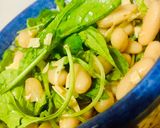 Foto del paso 3 de la receta: 🥗ENSALADA🥗 DE RUCULA, POROTOS Y QUESO EN HEBRAS 😋👏🤗🥗