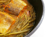 Foto del paso 8 de la receta: Bacalao a la cúrcuma con judías tiernas