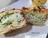 Foto del paso 5 de la receta: Pastelito de cebolla, jamón y queso en airfryer