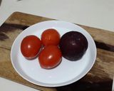 Foto langkah ke 1 dari resep Juice Tomato Plum Murni Tanpa Gula.