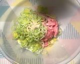 A picture of step 1 of Pork & Prawn Prosperity Dumpling - Chinese New Year Dish - Chilli Oil.