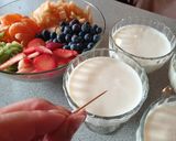 รูปขั้นตอนการทำที่ 5 ของ เต้าฮวยฟรุ๊ตสลัด (milk pudding with fruit salad)