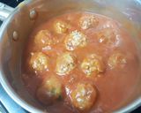 A picture of step 6 of My Chilli Garlic Meatballs in a Hot Tomato Based Sauce 😀.