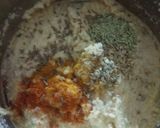 A picture of step 2 of Moong ki pakodi (mungodi).