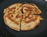 A picture of step 11 of Cheesy Quesadillas using Leftovers.