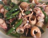 Foto langkah ke 1 dari resep Cumi asin cabe ijo.