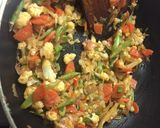 A picture of step 7 of Vegetable Fried Rice.
