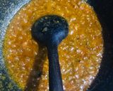 A picture of step 3 of Same ki phali ke salan.
