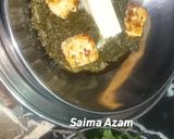 A picture of step 8 of Palak paneer❤.