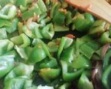 A picture of step 4 of Capsicum, Fry potato and Tomato Subji.