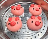 Foto langkah ke 11 dari resep Pao Pig (Isi Selai Strawberry).