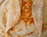 A picture of step 3 of Chicken fajita savory pancake.