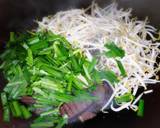 ผัดถั่วงอกกุยช่าย@เลือดหมู@ตับ@เซี่ยงจี๊ #กินผักรักสุขภาพ6 วิธีทำสูตร 5 รูป