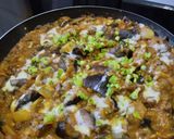 Foto del paso 10 de la receta: Berenjenas🍆champiñones🍄y cebollas🧅entomatadas🍅🌶️🍛🍱🍲🍚