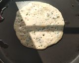 A picture of step 4 of Rice chilla.