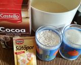 Kakaós kefires piskóta meggyel, vaníliapudinggal recept fázis 4 fotója