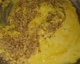 A picture of step 3 of Coconut Mango ladu/burfi.