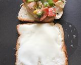 A picture of step 2 of Cheese spread sandwich.