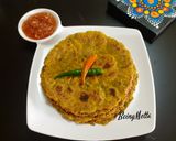 A picture of step 4 of Multigrain Dudhi Thepla.