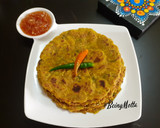 A picture of step 4 of Multigrain Dudhi Thepla.