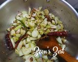 A picture of step 2 of Andhra Beerakaya Chutney/Ridge Gourd Chutney.