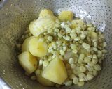 A picture of step 2 of Traditional Kikuyu Mukimo #theme challenge.