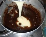 A picture of step 4 of Chocolate cake loaf with chocolate gnache frosting.