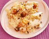 Foto del paso 12 de la receta: Risotto con champiñones, bacon y langostinos