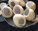 Foto langkah ke 6 dari resep Pudding kelapa muda dalam tempurung | #caramemotongkelapamuda.