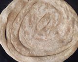 A picture of step 13 of Alu meethi with paratha.