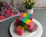 Foto langkah ke 9 dari resep Rainbow cake.