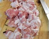 Foto del paso 2 de la receta: Ensalada de espinacas con tocino a la G