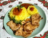 صورة لخطوة 5 من وصفة شرائح السكالوب مع الأرز