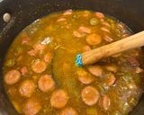 A picture of step 4 of Chicken and Sausage Gumbo.