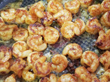 Orzo pasta with shrimp