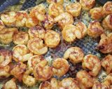 A picture of step 7 of Orzo pasta with shrimp.