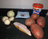 Foto del paso 1 de la receta: Papas a la crema 🥔 con panceta y champiñones