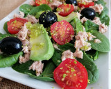 Foto del paso 9 de la receta: Ensalada de espinacas, atún y aguacate