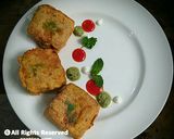 A picture of step 5 of Bread pakora/fritters.