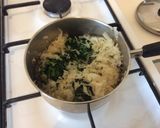 A picture of step 6 of Sauerkraut & Spinach Pizza.