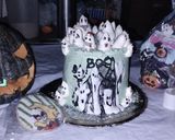 Foto del paso 3 de la receta: Torta de fantasmas!! B💀💀ooo👻👻👻