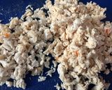 Foto del paso 1 de la receta: Hamburguesas de pollo (hervido) y vegetales