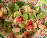 A picture of step 3 of Chicken Caesar Salad.