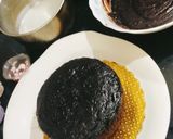 A picture of step 6 of Chocolate cake 🎂🎂in pressure cooker (with fresh cream, maida, cocoa powder).