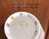 Hình bước làm 5 của món Cháo thịt khoai môn, củ cải mix dầu mè