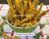 A picture of step 5 of Crispy Fried Okra:.