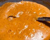 A picture of step 4 of Kaju masala curry.
