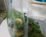 A picture of step 2 of Mint lemonade mojito.