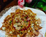 A picture of step 7 of Papri/papdi chat.